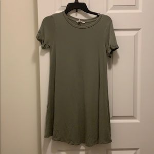 Hunter Green Dress. Mid Thigh